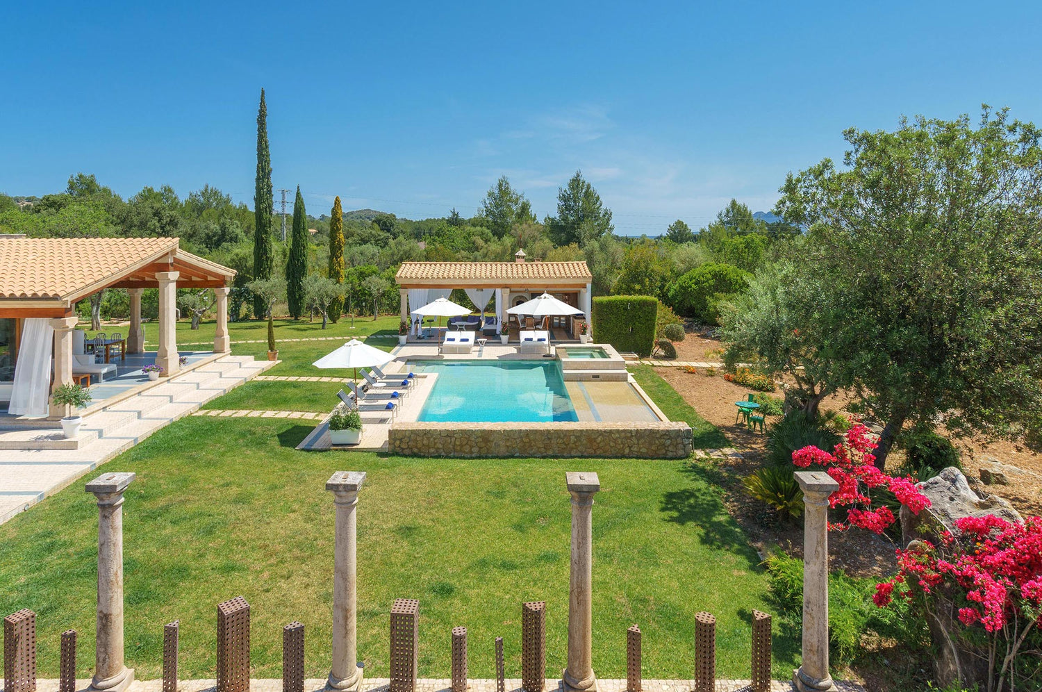 Substantial country house with Mediterranean gardens near Pollença